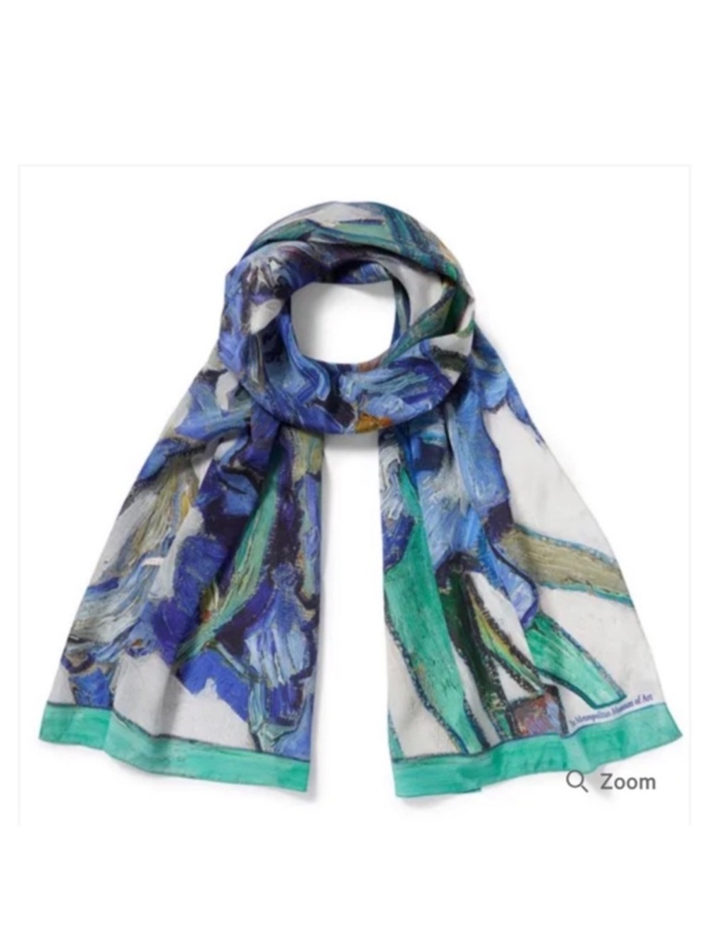 New The Metropolitan Museum of Art Van Gogh Irises Oblong Silk Scarf